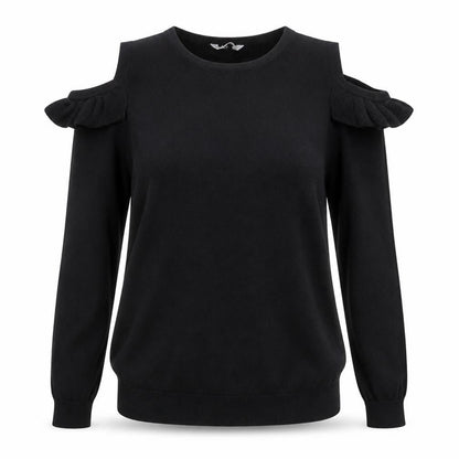 Womens UK Size S C&A Black Pullover Jumper