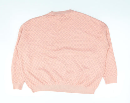 Womens UK Size 8 Topshop Pink Pullover Jumper