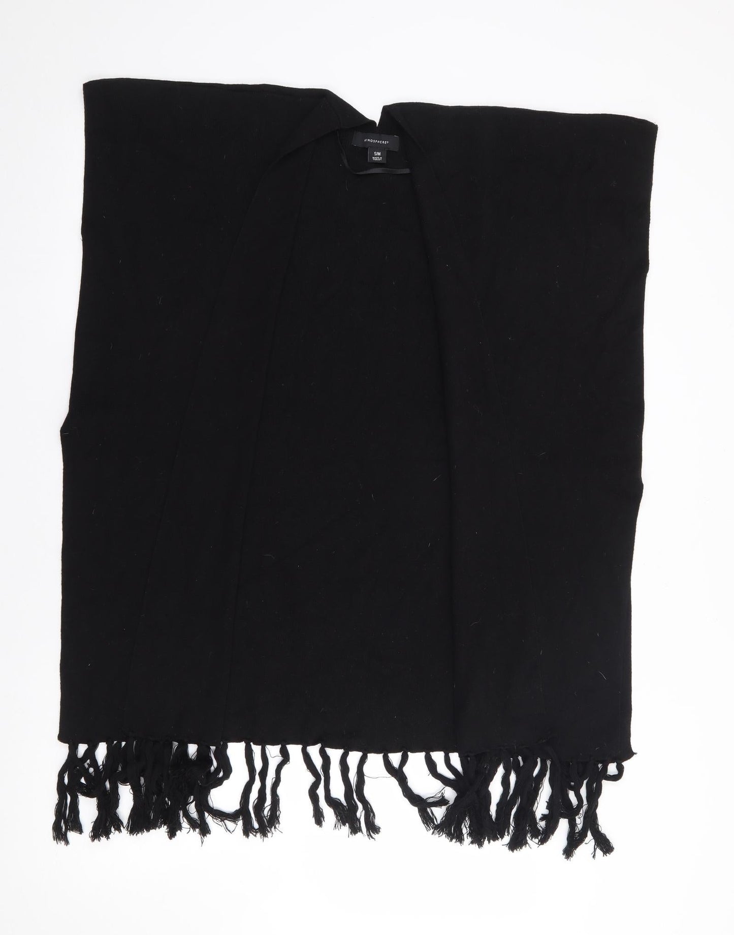 Primark Womens Black   Gilet Waistcoat Size S   - Tassles