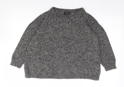 Womens UK Size 10 Topshop Grey Pullover Jumper