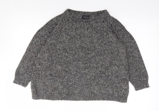 Womens UK Size 10 Topshop Grey Pullover Jumper