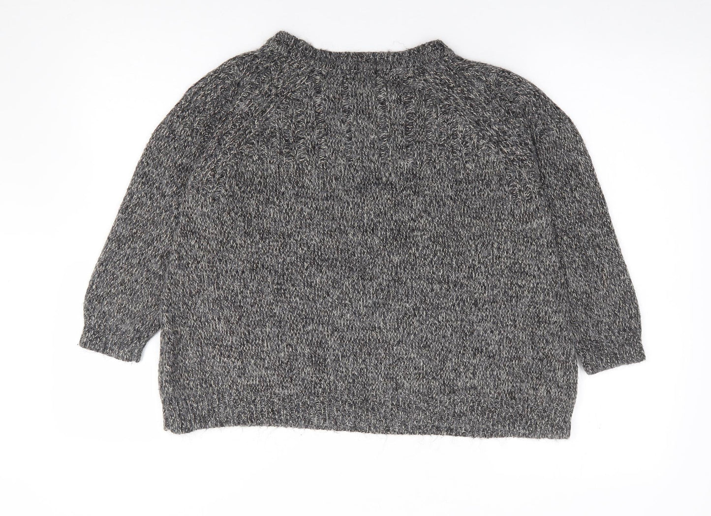 Womens UK Size 10 Topshop Grey Pullover Jumper