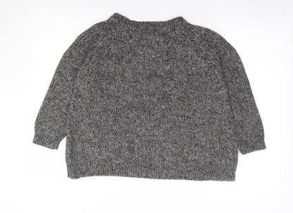 Womens UK Size 10 Topshop Grey Pullover Jumper
