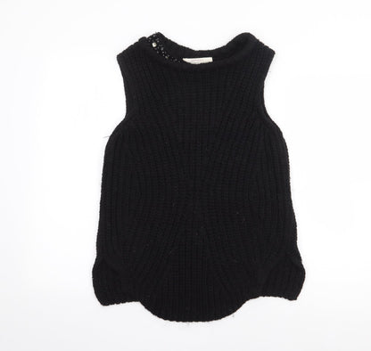 Womens UK Size S Zara Black Pullover Jumper