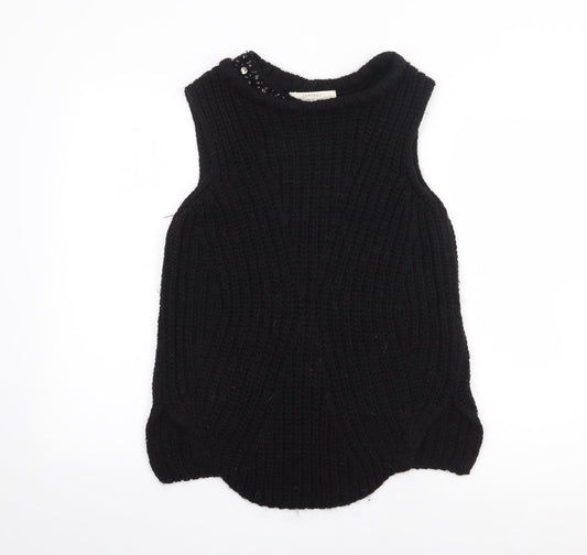 Womens UK Size S Zara Black Pullover Jumper