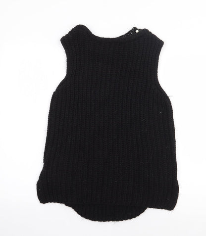 Womens UK Size S Zara Black Pullover Jumper