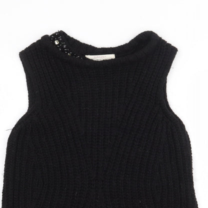 Womens UK Size S Zara Black Pullover Jumper