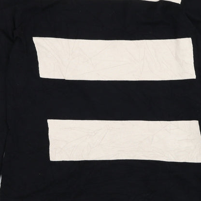 Coast Womens Black Round Neck  Viscose Pullover Jumper Size S