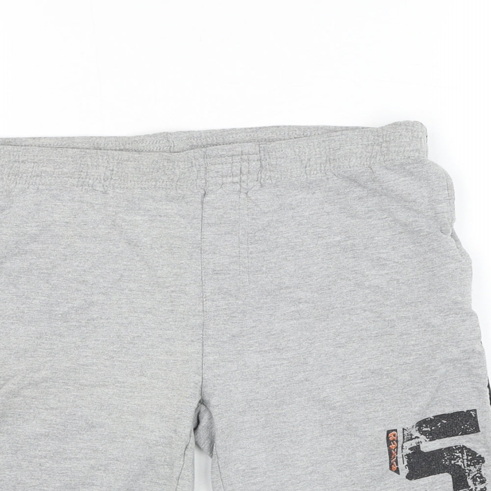 URB65 Boys Grey  Polyester Sweat Shorts Size 9-10 Years  Regular