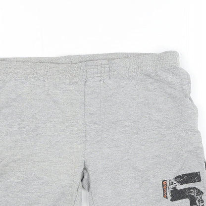URB65 Boys Grey  Polyester Sweat Shorts Size 9-10 Years  Regular
