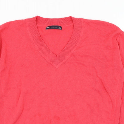 Womens UK Size S Marks and Spencer Pink Pullover Jumper