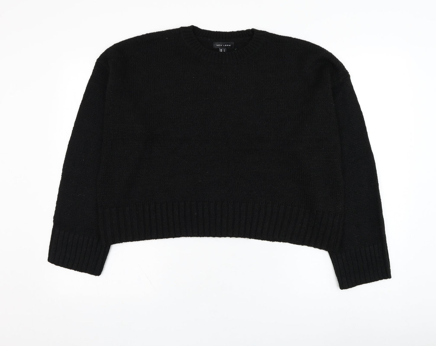 Womens UK Size L New Look Black Pullover Jumper