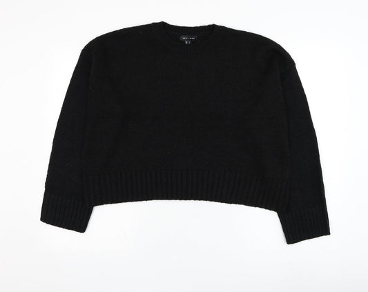 Womens UK Size L New Look Black Pullover Jumper