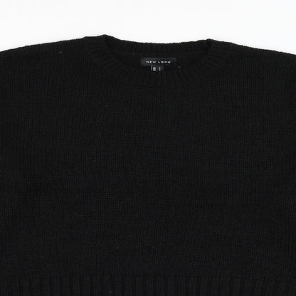 Womens UK Size L New Look Black Pullover Jumper