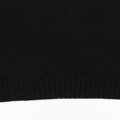 Womens UK Size L New Look Black Pullover Jumper