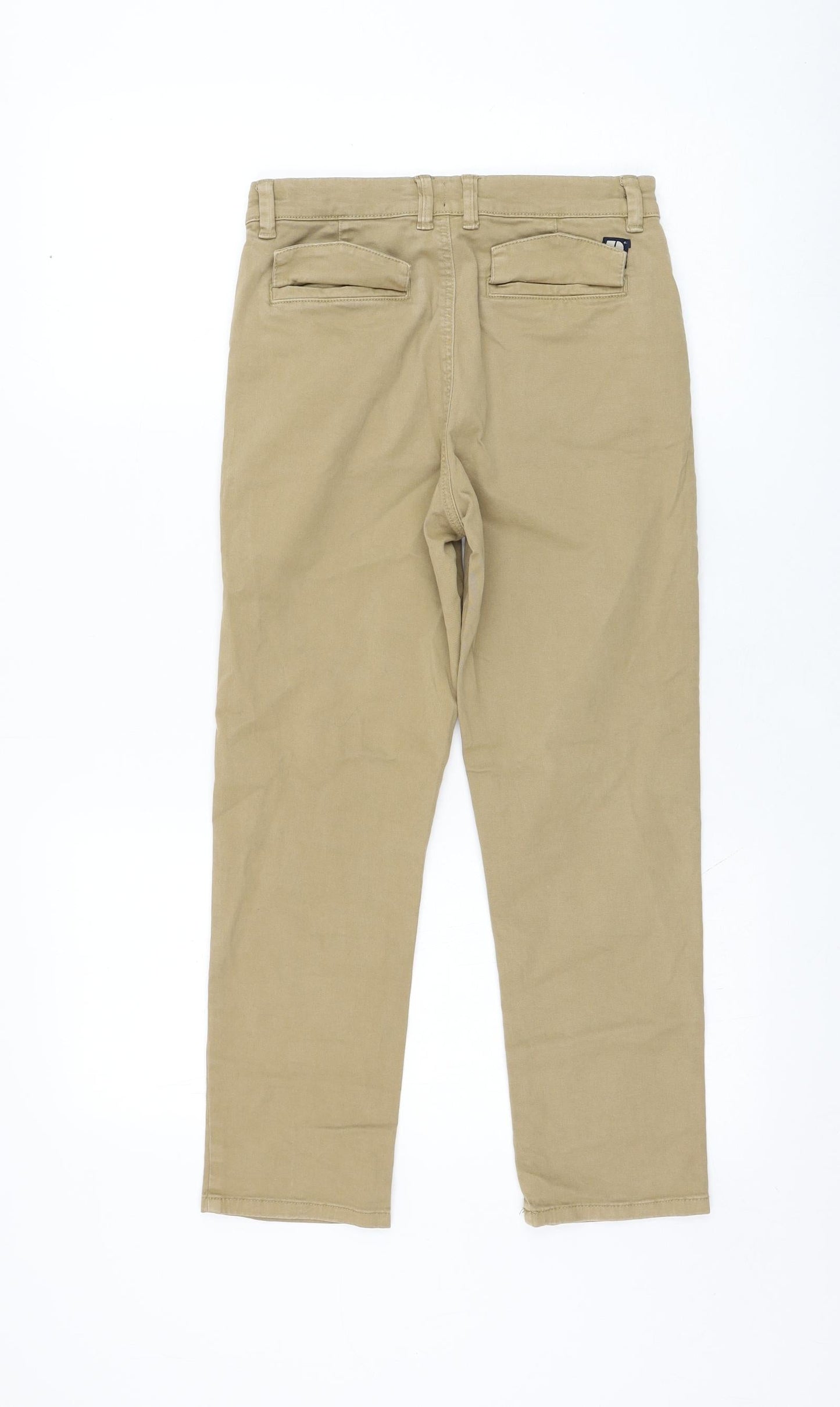 NEXT Boys Brown  Cotton Capri Jeans Size 9 Months  Regular Zip