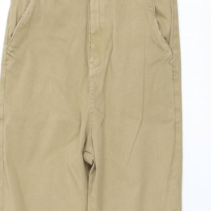 NEXT Boys Brown  Cotton Capri Jeans Size 9 Months  Regular Zip
