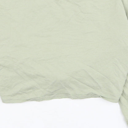 H&M Girls Green  Cotton Pullover Sweatshirt Size 8-9 Years  Pullover - L.A