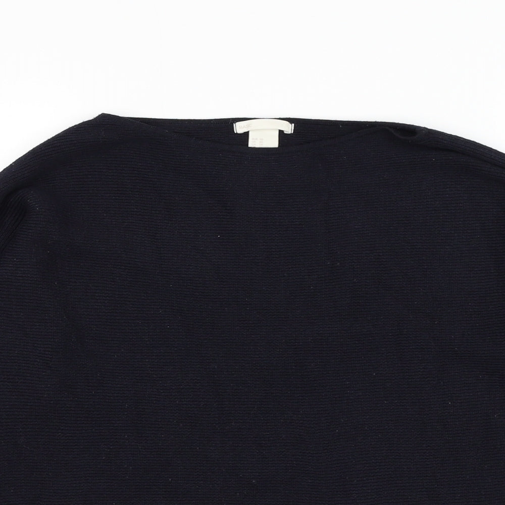 Womens UK Size XS H&M Blue Pullover Jumper