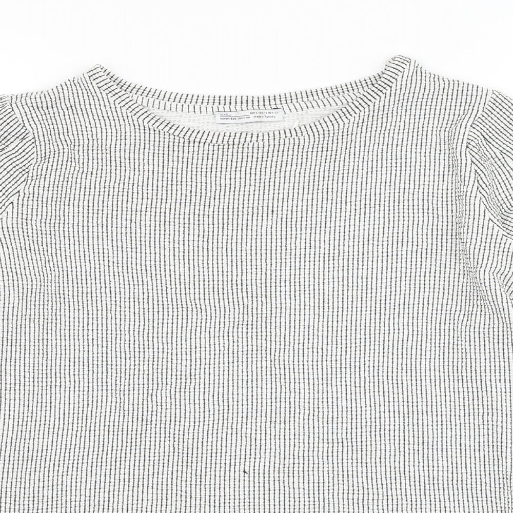 Womens UK Size S Zara White Pullover Jumper