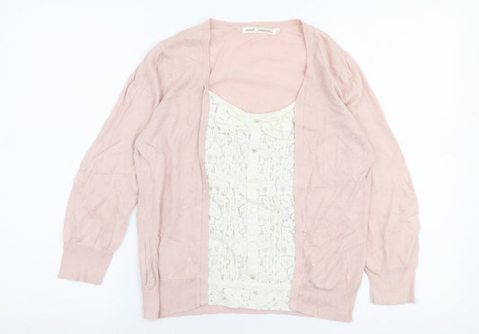 Womens UK Size 14 NEXT Pink Pullover Jumper