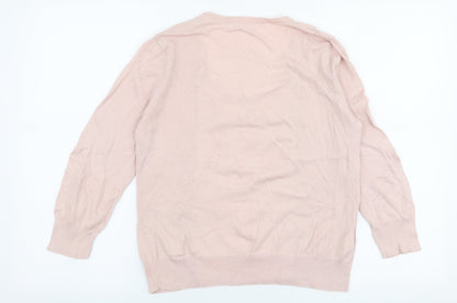 Womens UK Size 14 NEXT Pink Pullover Jumper