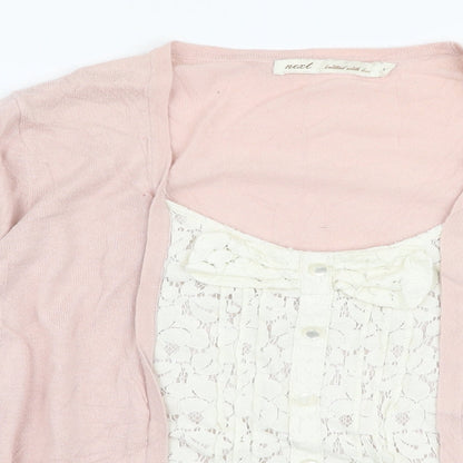 Womens UK Size 14 NEXT Pink Pullover Jumper