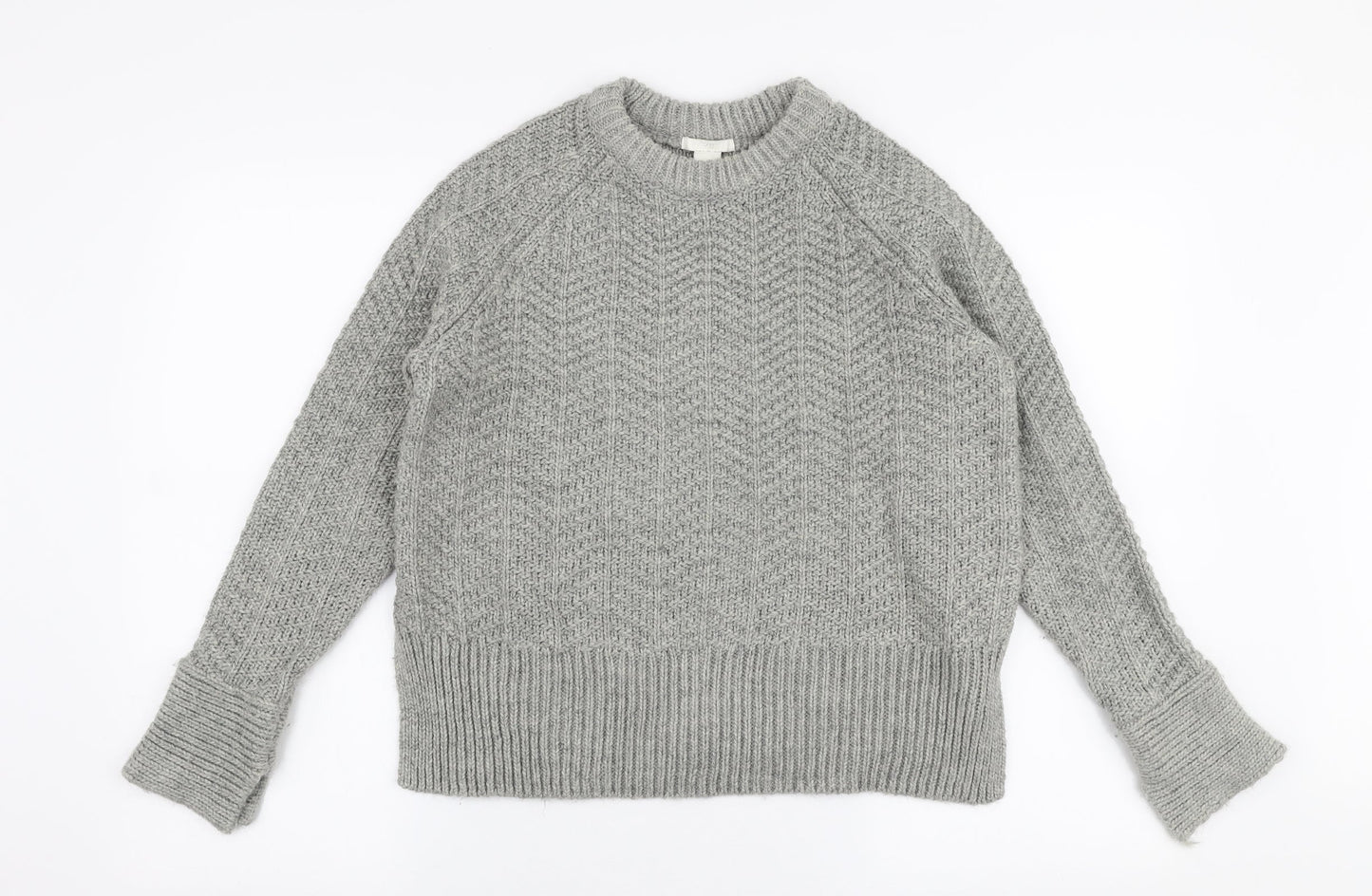 Womens UK Size S H&M Grey Pullover Jumper
