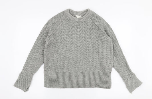 Womens UK Size S H&M Grey Pullover Jumper