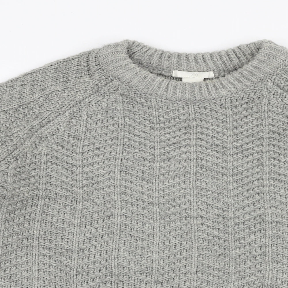 Womens UK Size S H&M Grey Pullover Jumper