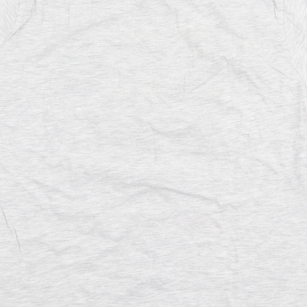 Primark Womens Grey  Cotton Jersey T-Shirt Size S Round Neck - Mickey mouse