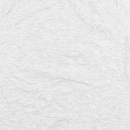 Primark Womens Grey  Cotton Jersey T-Shirt Size S Round Neck - Mickey mouse