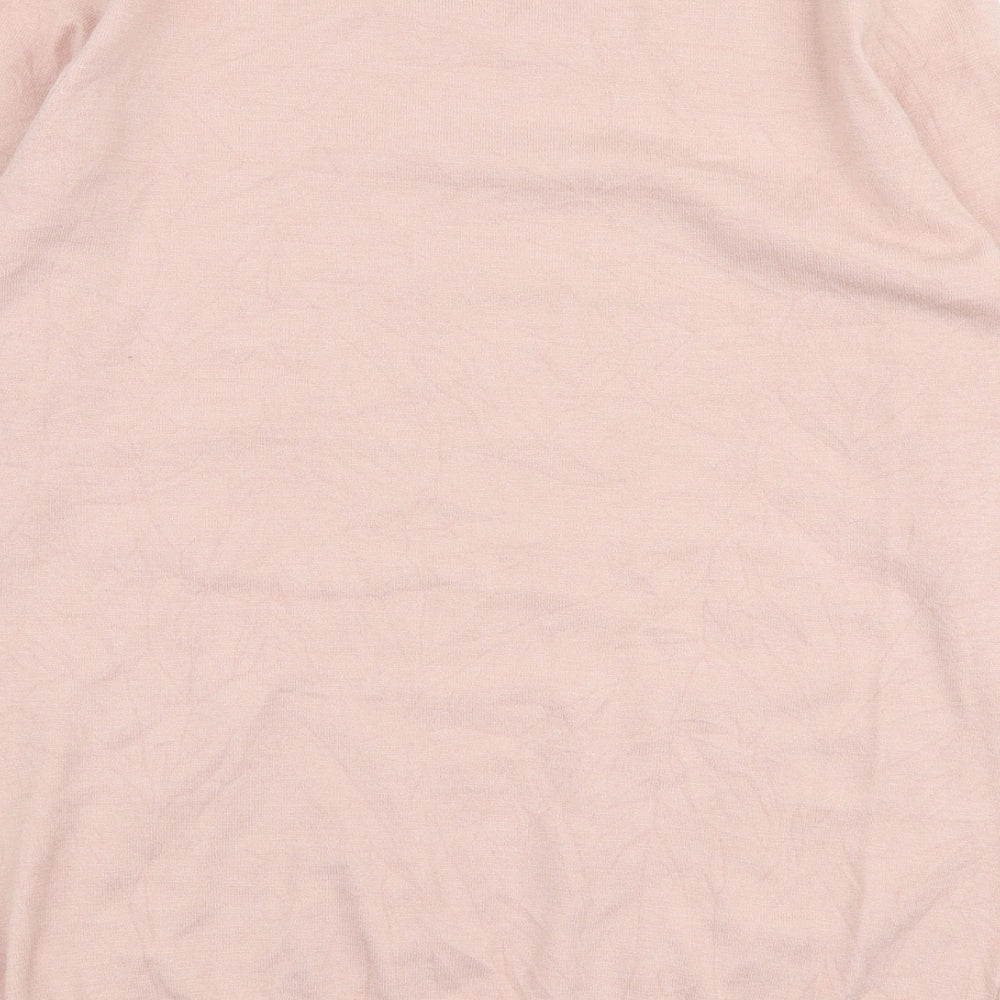 Womens UK Size 16 M&Co Pink Pullover Jumper