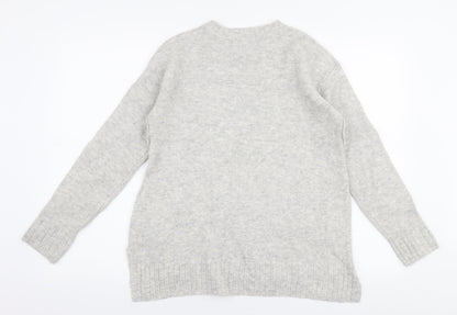 Womens UK Size S Marks and Spencer Grey Pullover Jumper