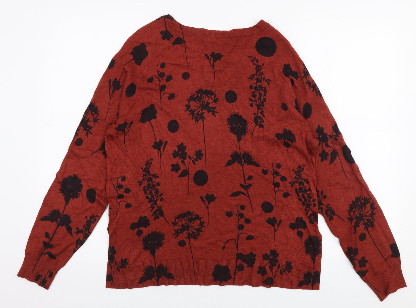 Womens UK Size 14 Marks and Spencer Red Pullover Jumper