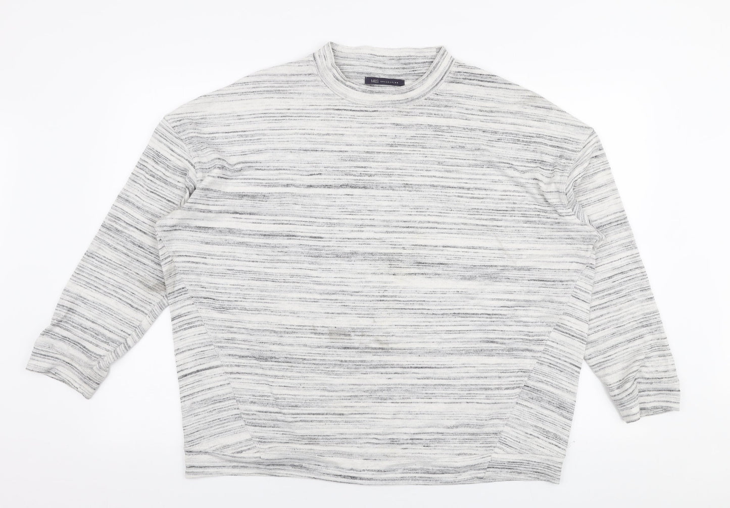 Womens UK Size 18 Marks and Spencer Grey Pullover Jumper