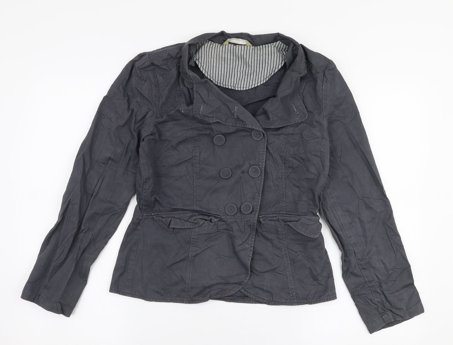 TU Womens Grey   Jacket  Size 10  Button