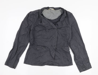 TU Womens Grey   Jacket  Size 10  Button