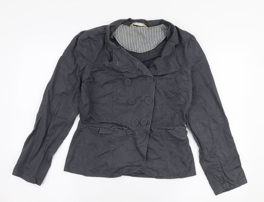 TU Womens Grey   Jacket  Size 10  Button