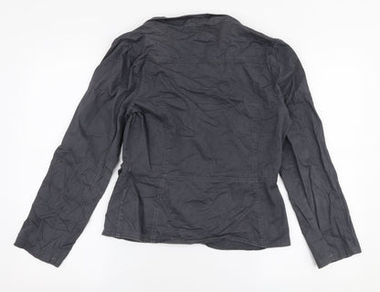 TU Womens Grey   Jacket  Size 10  Button