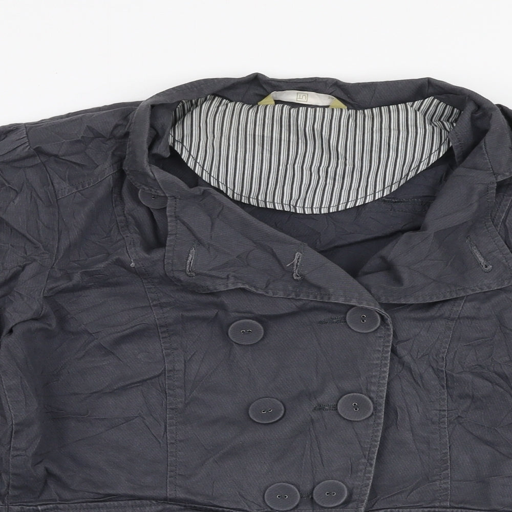 TU Womens Grey   Jacket  Size 10  Button