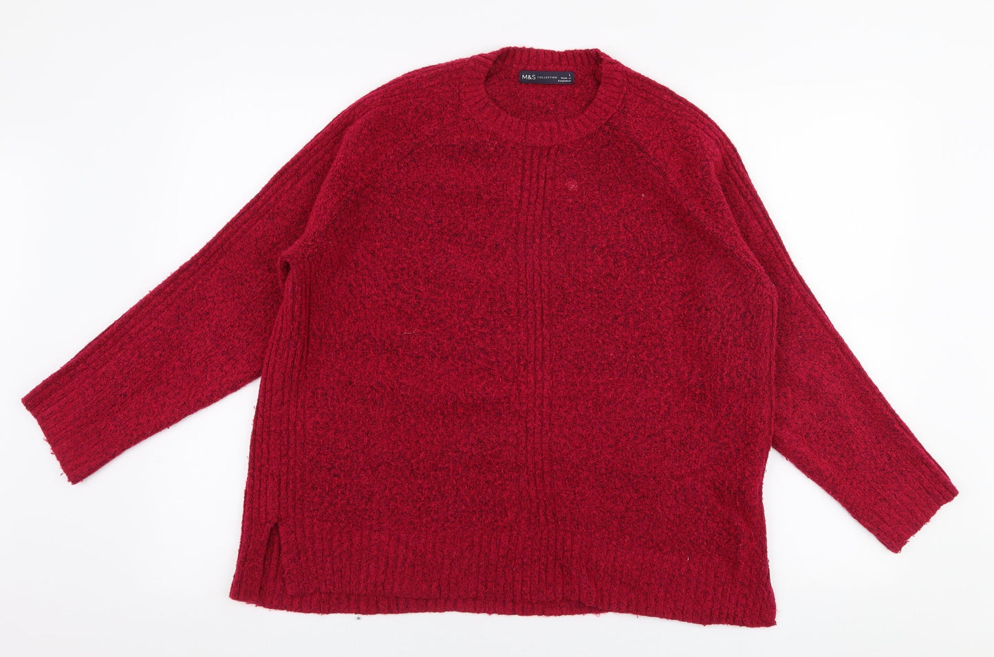 Womens UK Size L Marks and Spencer Pink Pullover Jumper