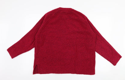 Womens UK Size L Marks and Spencer Pink Pullover Jumper