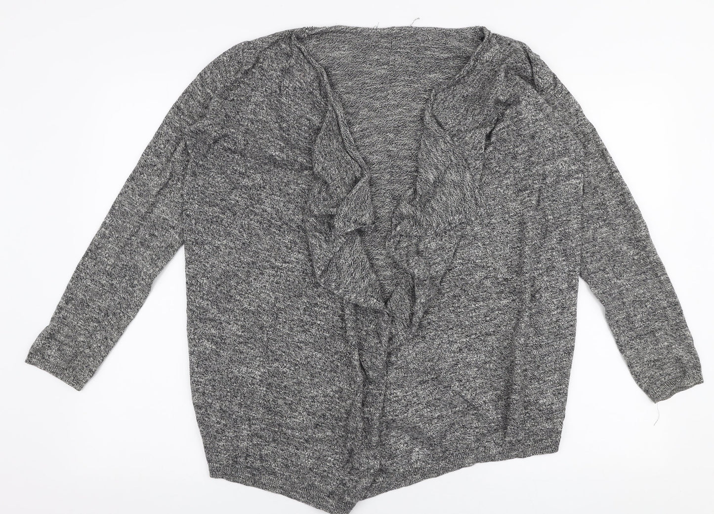 Womens UK Size 10 New Look Grey Cardigan Jumper