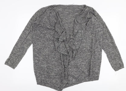 Womens UK Size 10 New Look Grey Cardigan Jumper