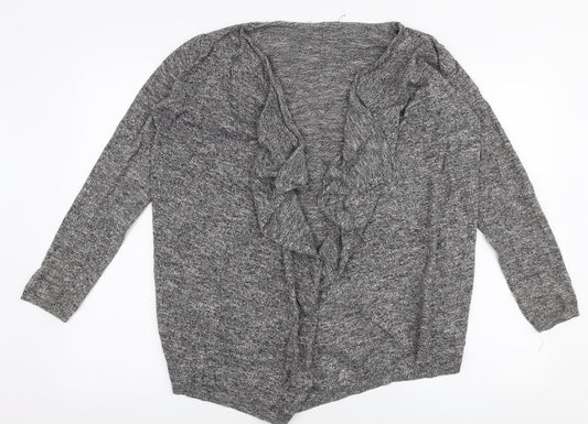 Womens UK Size 10 New Look Grey Cardigan Jumper