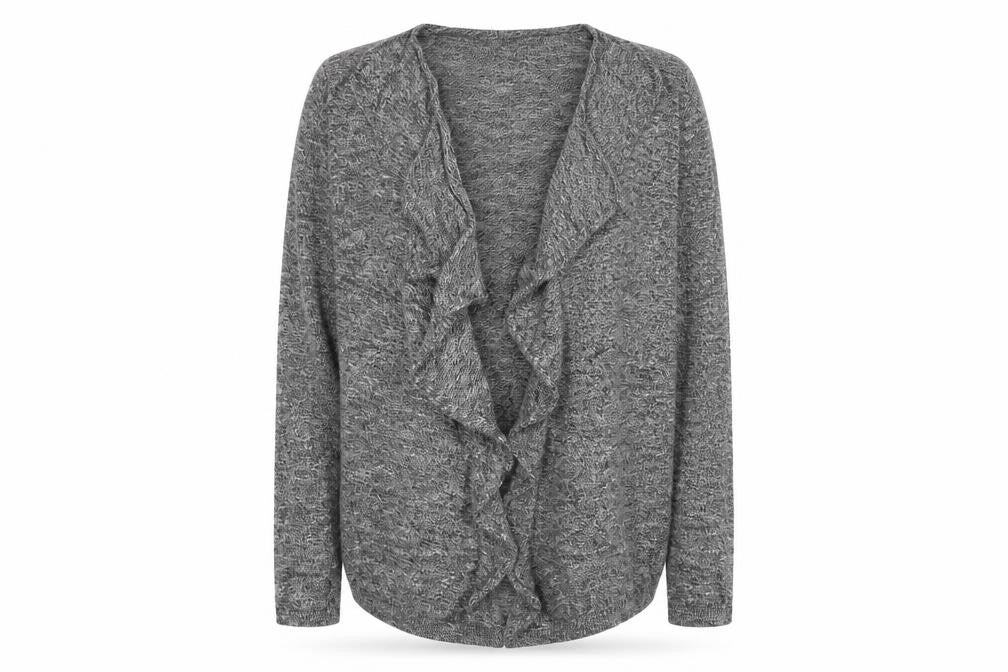 Womens UK Size 10 New Look Grey Cardigan Jumper