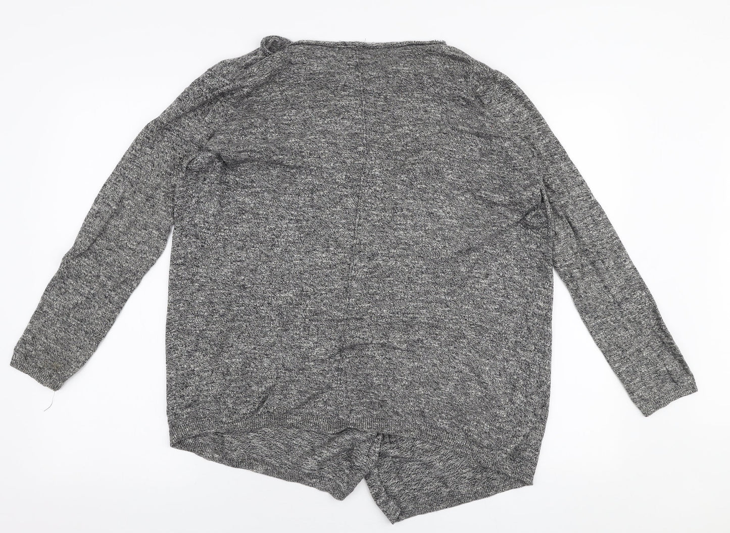 Womens UK Size 10 New Look Grey Cardigan Jumper
