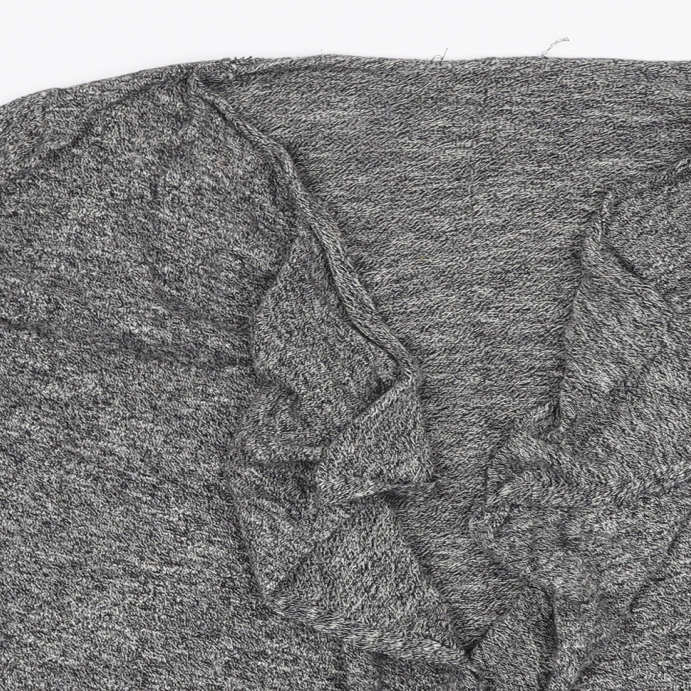 Womens UK Size 10 New Look Grey Cardigan Jumper