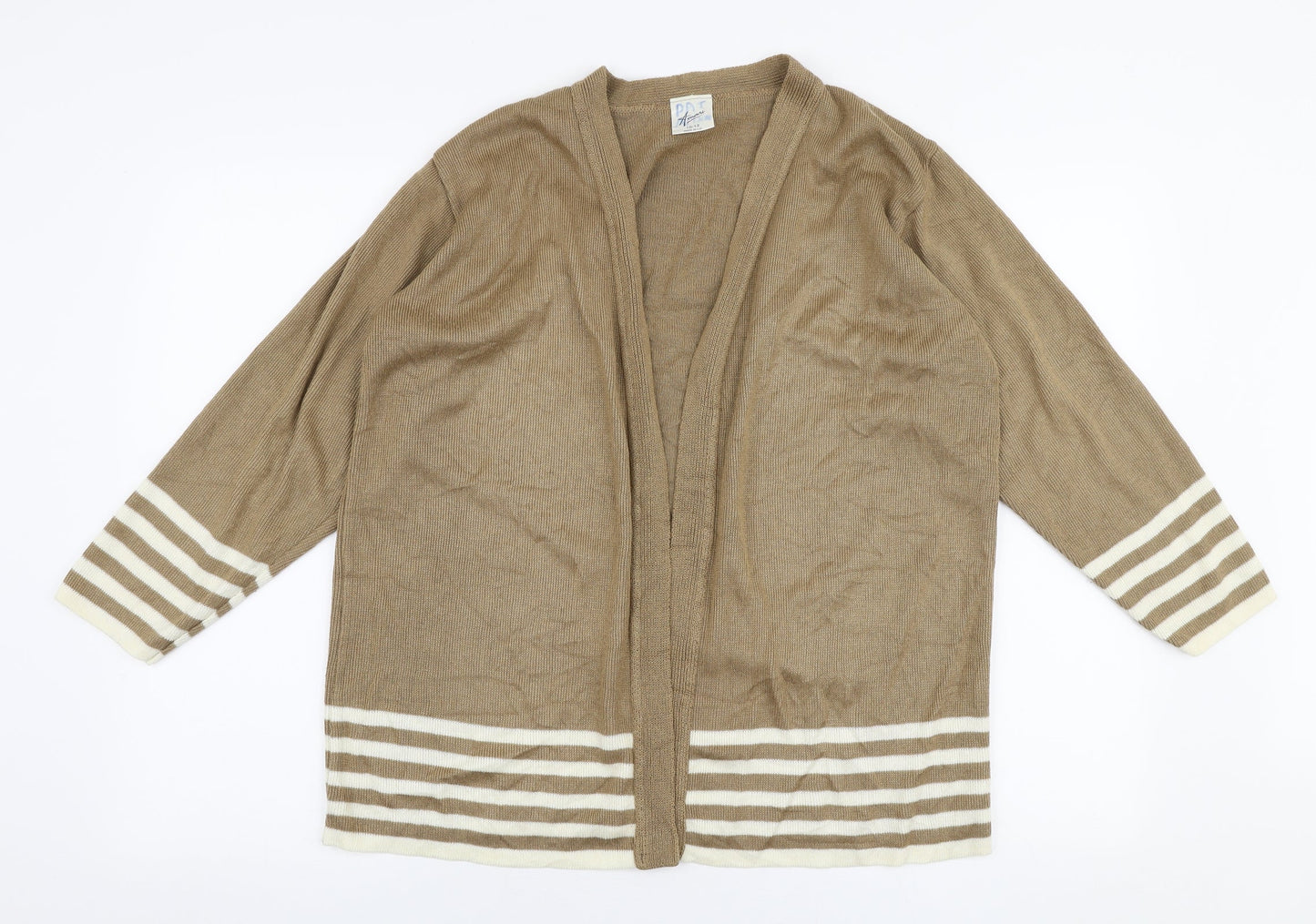 Womens UK Size 10 Amari Brown Cardigan Jumper